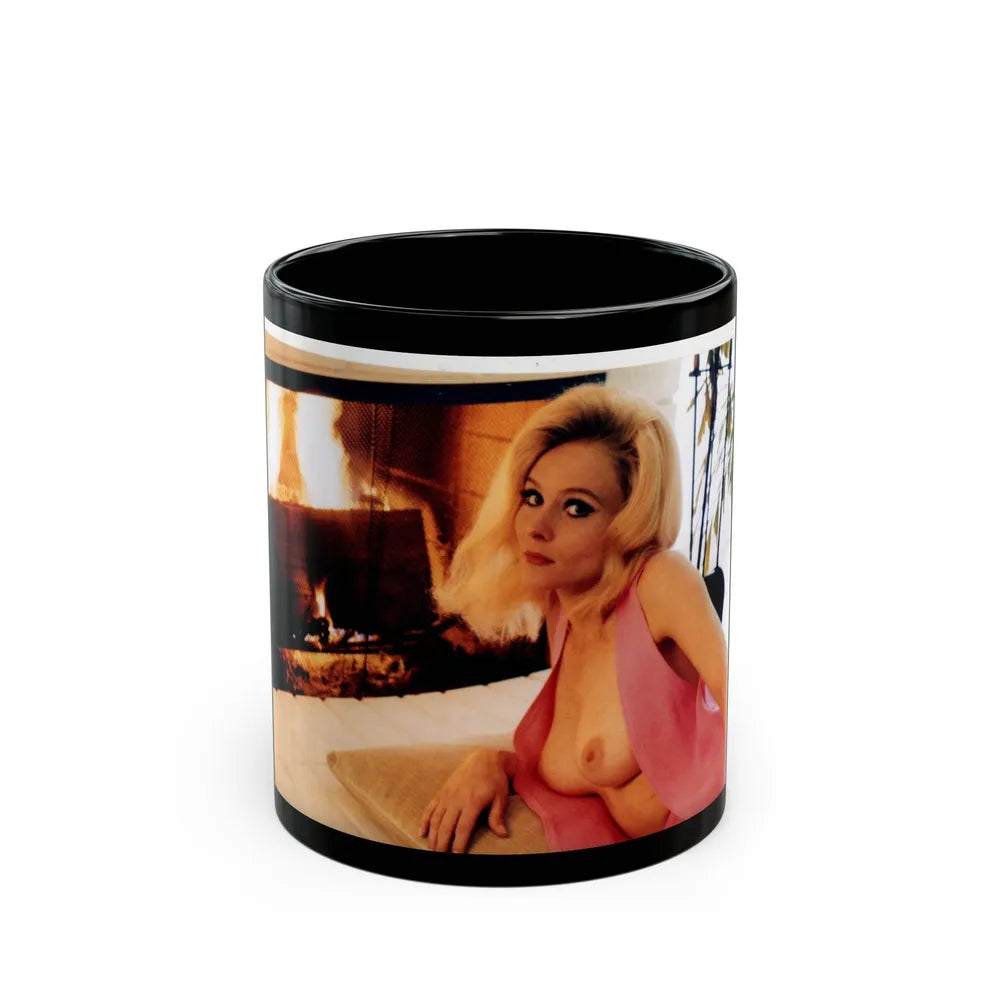 Diane McBain #29 (Vintage Female Icon) Black Coffee Mug-11oz-Go Mug Yourself