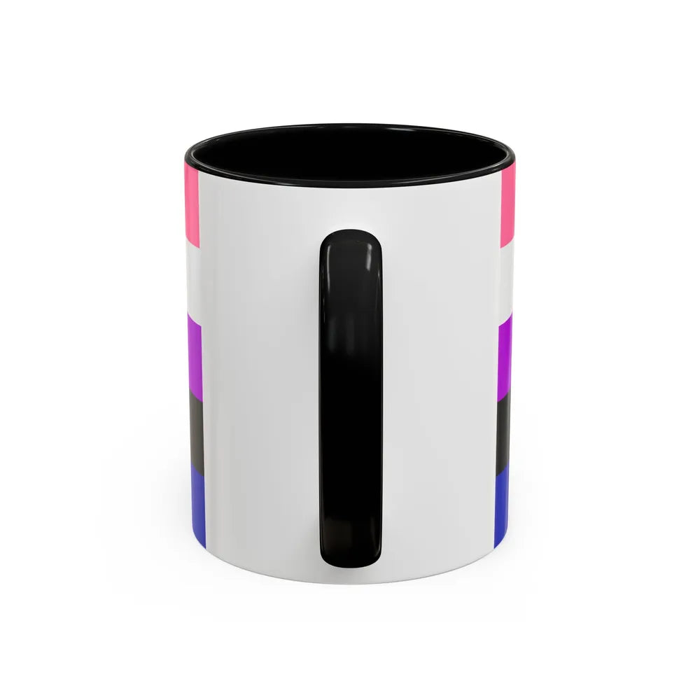 Genderfluidity Pride Flag - Accent Coffee Mug-Go Mug Yourself