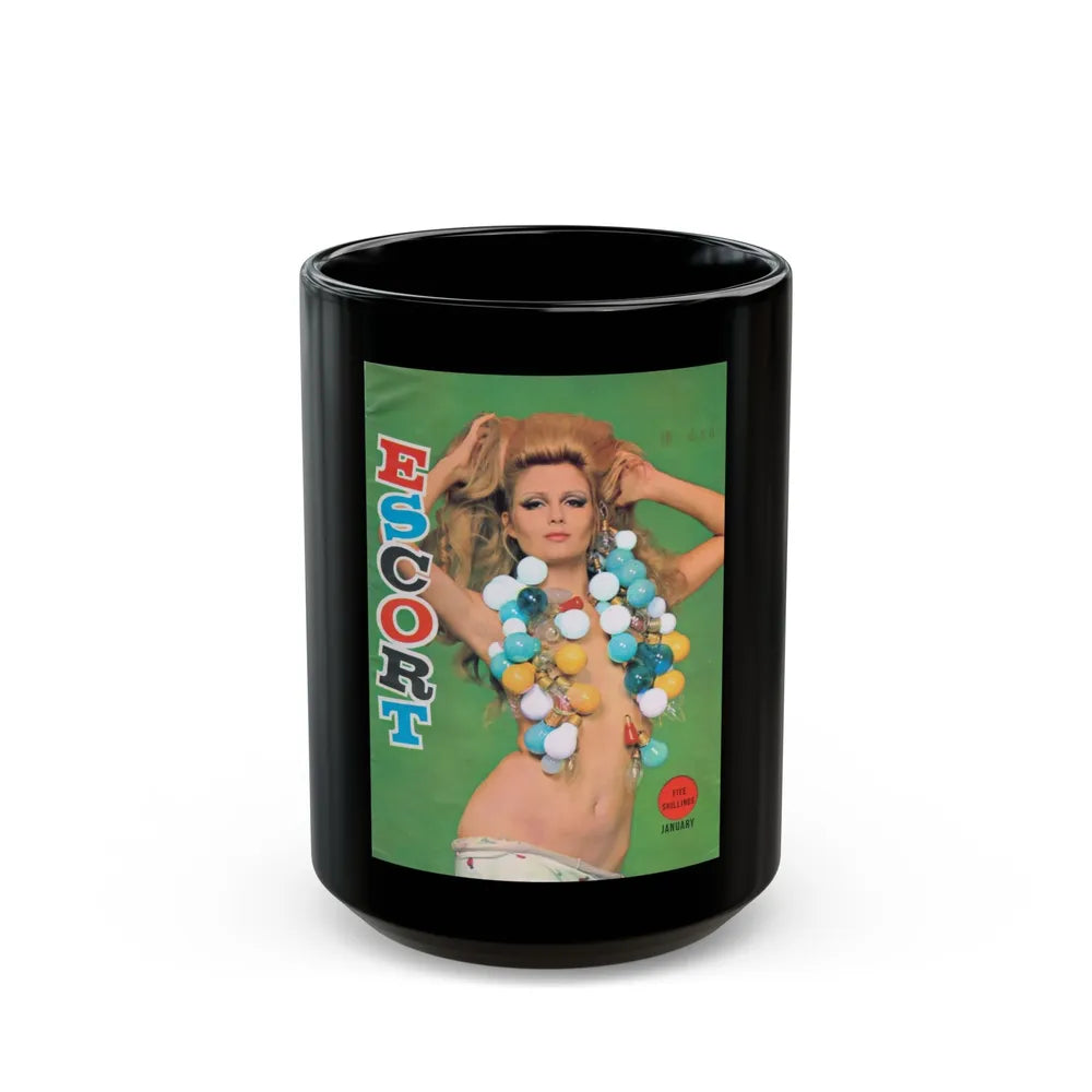 Pamela Tiffin #184 - Mag. Cover (Vintage Female Icon) Black Coffee Mug-15oz-Go Mug Yourself