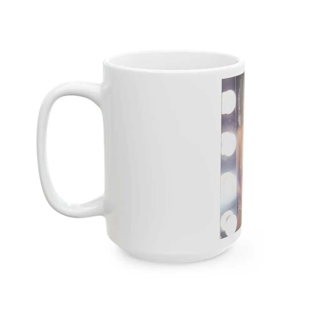 Linda Blair #259 - Partially Topless (Vintage Female Icon) White Coffee Mug-Go Mug Yourself