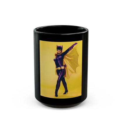 Yvonne Craig #156 - Batgirl Photo (Vintage Female Icon) Black Coffee Mug-15oz-Go Mug Yourself