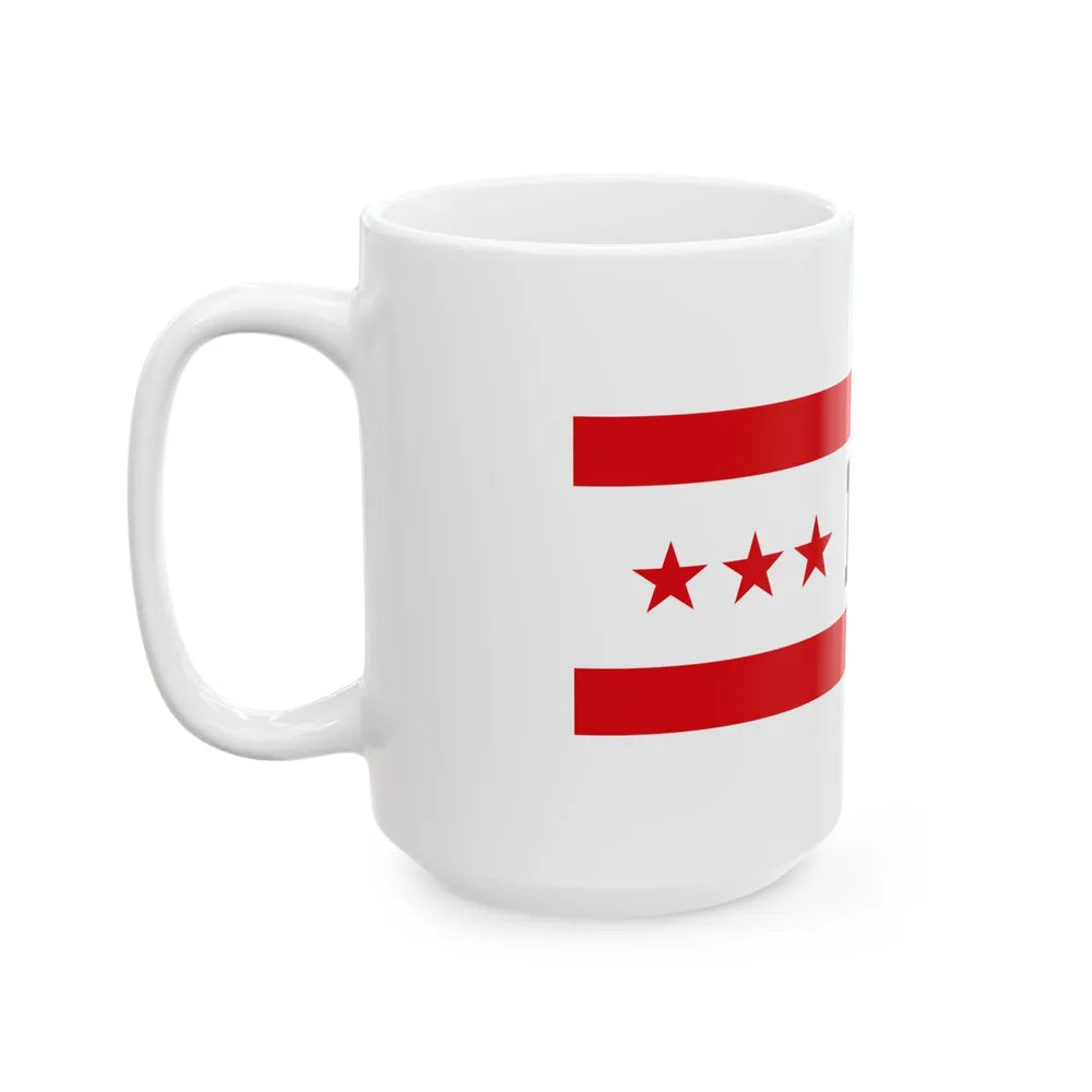 Flag of Drenthe Netherlands - White Coffee Mug-Go Mug Yourself