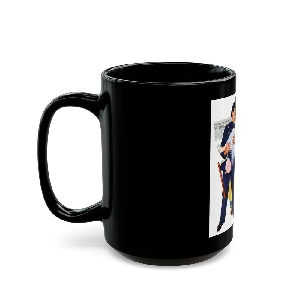 Colliers magazine cover, November 8th, 1952 - Black Coffee Mug-Go Mug Yourself