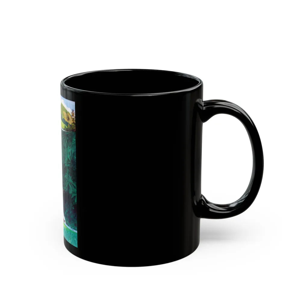 Castaway Cowboy, Theatrical Poster Illustration (Walt Disney, 1974) - Black Coffee Mug-Go Mug Yourself