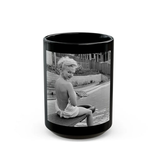 Greta Thyssen #99 (Vintage Female Icon) Black Coffee Mug-15oz-Go Mug Yourself