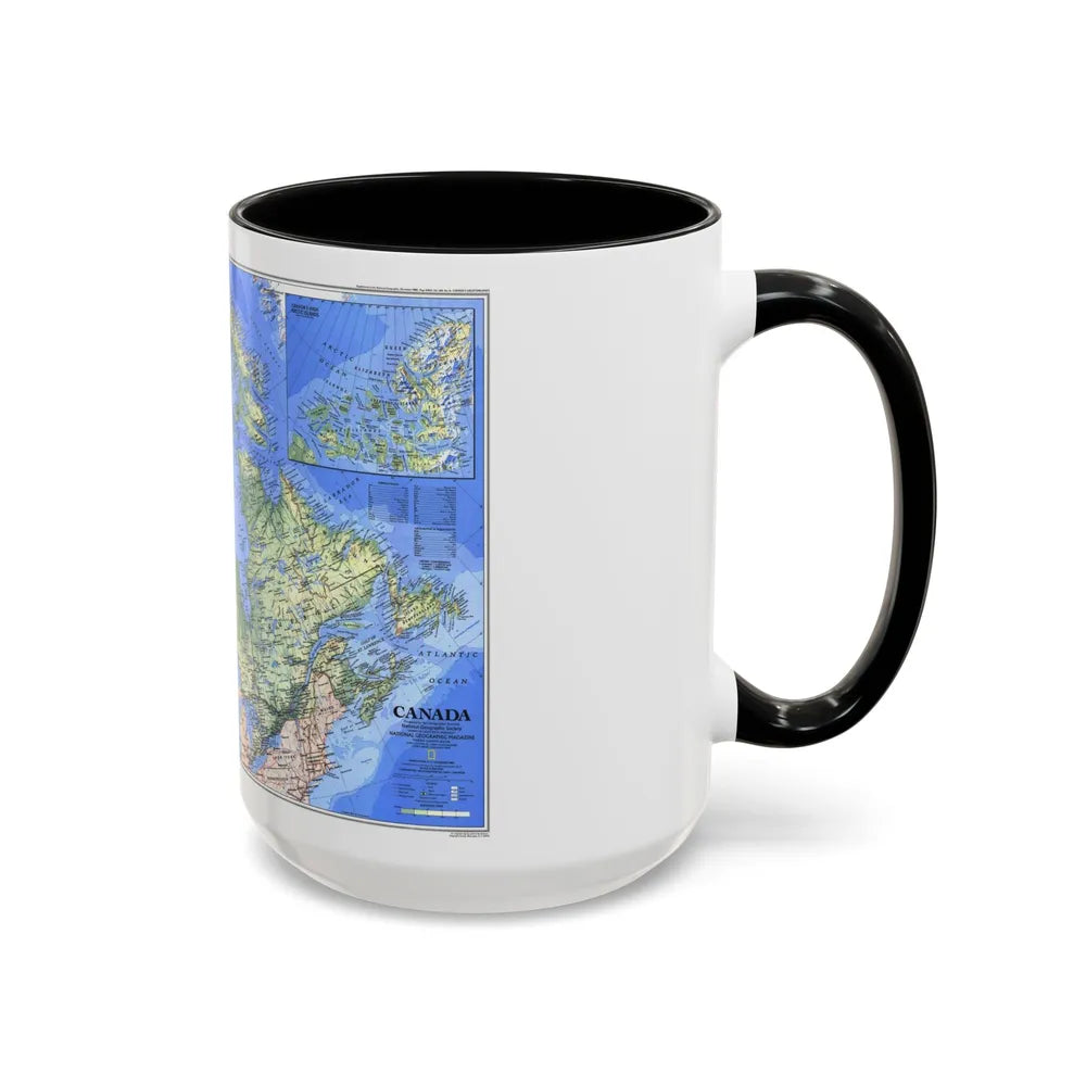 Canada (1985) (Map) Accent Coffee Mug-Go Mug Yourself