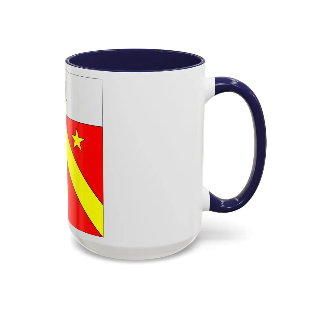 Flag of Autavaux Switzerland - Accent Coffee Mug-Go Mug Yourself