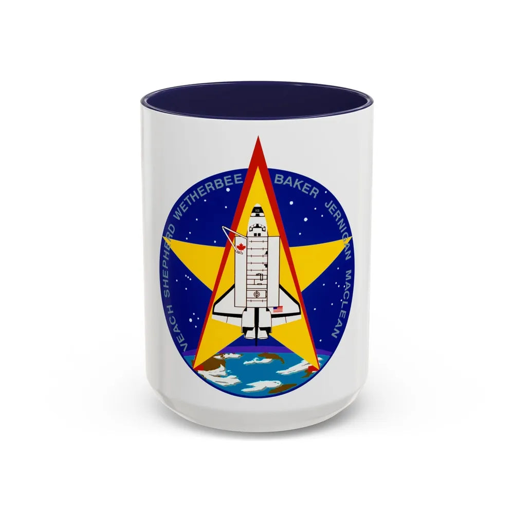 STS 52 (NASA) Accent Coffee Mug-15oz-Navy-Go Mug Yourself