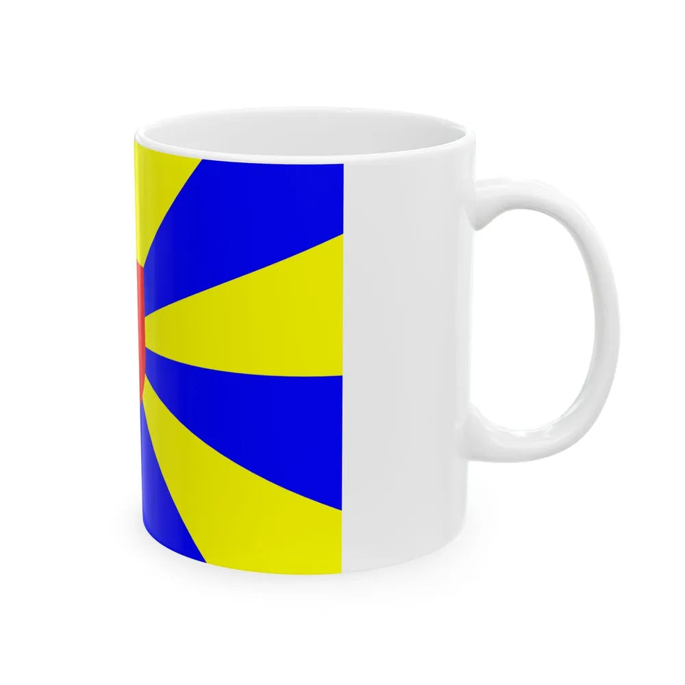 Flag of West Flanders Belgium - White Coffee Mug-Go Mug Yourself