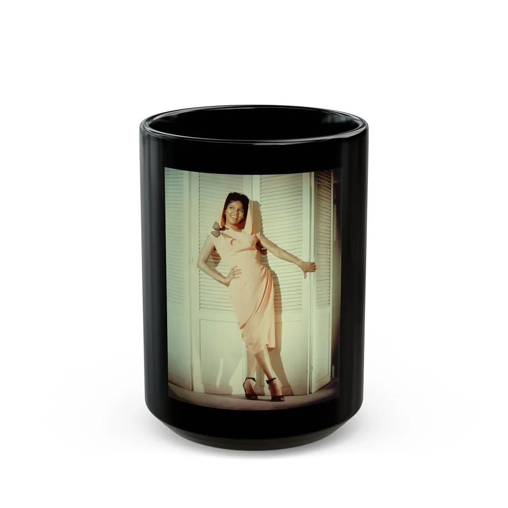 Dorothy Dandridge #96 (Vintage Female Icon) Black Coffee Mug-15oz-Go Mug Yourself