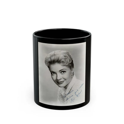 Lori Nelson #160 2 (Vintage Female Icon) Black Coffee Mug-11oz-Go Mug Yourself