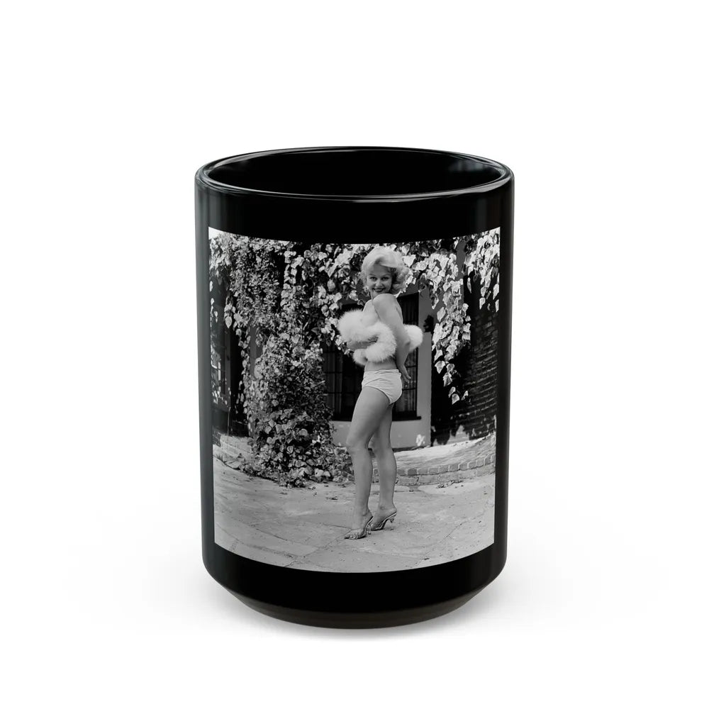 Greta Thyssen #80 (Vintage Female Icon) Black Coffee Mug-15oz-Go Mug Yourself