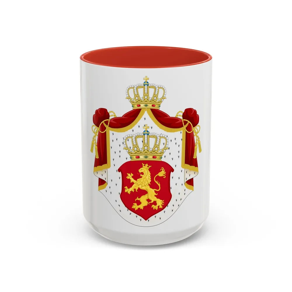 State Achievement of Bulgaria 1878 - Accent Coffee Mug-15oz-Red-Go Mug Yourself