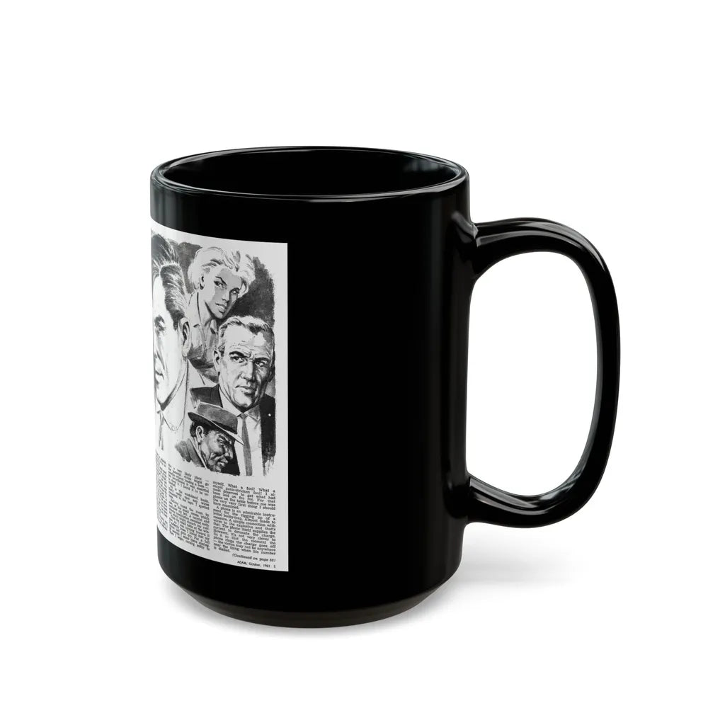 Booby-Trapped, Adam magazine, October 1963 - Black Coffee Mug-Go Mug Yourself