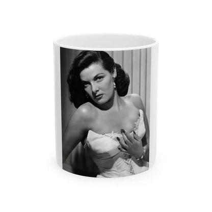 Jane Russell #150 (Vintage Female Icon) White Coffee Mug-11oz-Go Mug Yourself