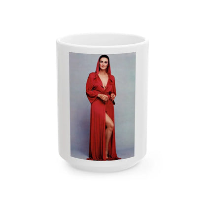 Lynda Carter #279 (Vintage Female Icon) White Coffee Mug-15oz-Go Mug Yourself