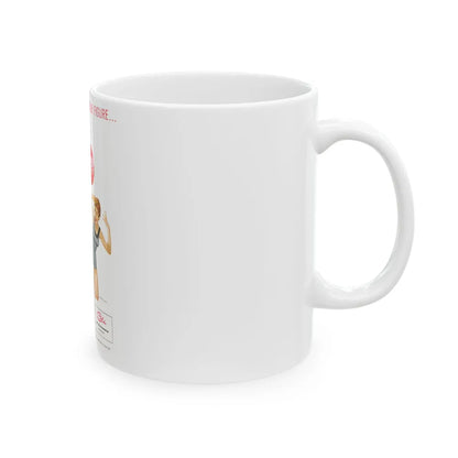 Cole of California ad, 1953 (1) - White Coffee Mug-Go Mug Yourself