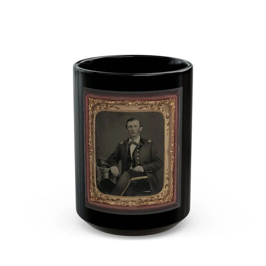 Captain James Dugan Gist Of General & Staff Confederate States Infantry Regiment In Uniform With South Carolina Volunteers Kepi (U.S. Civil War) Black Coffee Mug-15oz-Go Mug Yourself