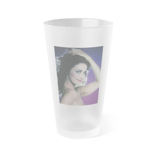 Lynda Carter #203 (Vintage Female Icon) Frosted Pint 16oz-16oz-Frosted-Go Mug Yourself