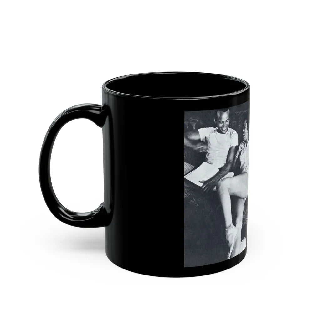 Dorothy Dandridge #98 - Pages 3 & 4 of 8 Featuring, Dorothy with, 3 B&W Photos & Article from Pageant Digest Mag. June '55 (Vintage Female Icon) Black Coffee Mug-Go Mug Yourself