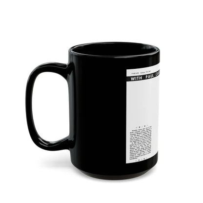 Jennifer Jayne #13 (Vintage Female Icon) Black Coffee Mug-Go Mug Yourself