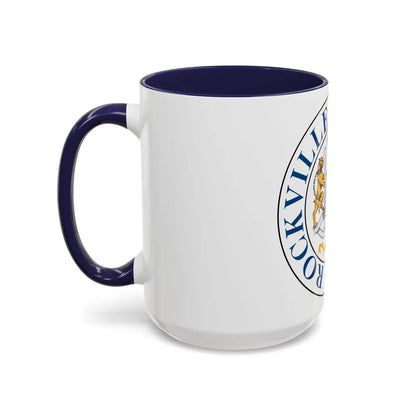 Seal of Rockville Maryland - Accent Coffee Mug-Go Mug Yourself