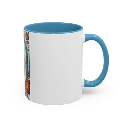 The World (Tarot Card) Accent Coffee Mug-Go Mug Yourself