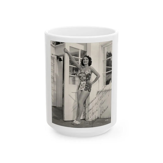 Julia Adams #21 (Vintage Female Icon) White Coffee Mug-15oz-Go Mug Yourself