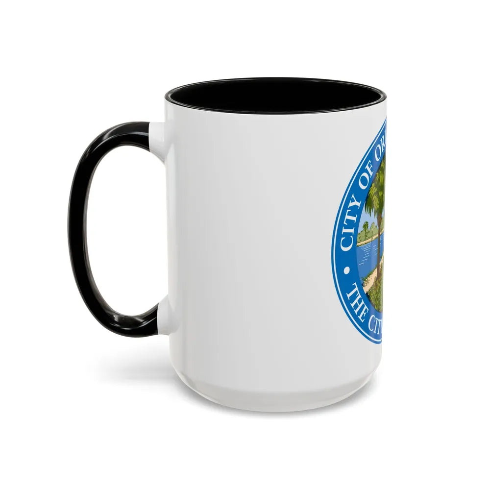 Seal of Orlando Florida - Accent Coffee Mug-Go Mug Yourself