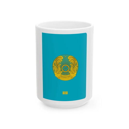 Kazakh Passport - White Coffee Mug-15oz-Go Mug Yourself