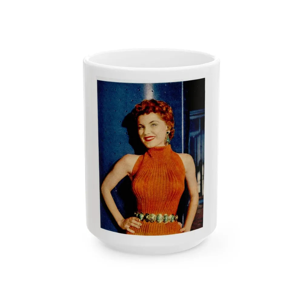 Debra Paget #337 (Vintage Female Icon) White Coffee Mug-15oz-Go Mug Yourself