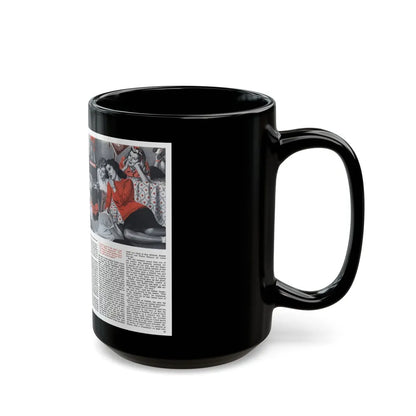 Band Leader, Cosmopolitan, January 1944 - Black Coffee Mug-Go Mug Yourself