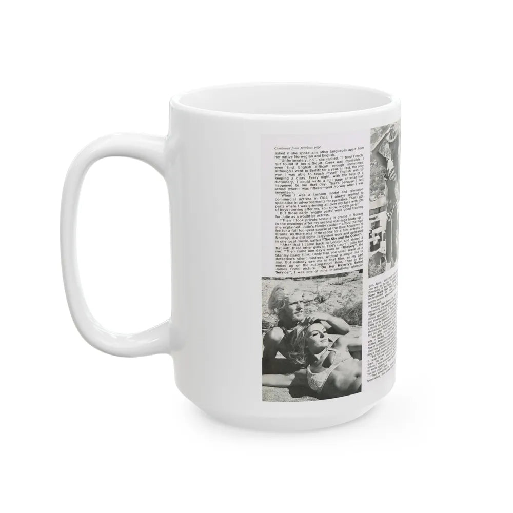 Julie Ege #188 (Vintage Female Icon) White Coffee Mug-Go Mug Yourself