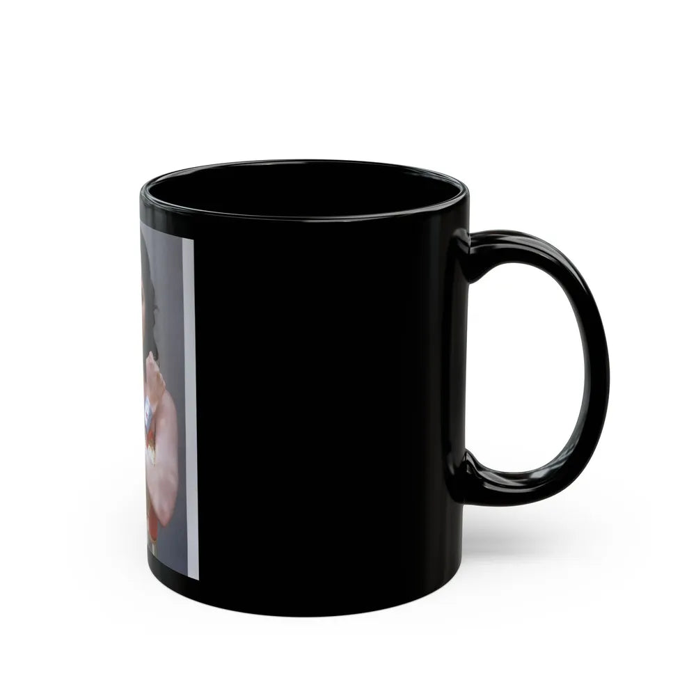 Lynda Carter #230 - Wonder Woman Photo (Vintage Female Icon) Black Coffee Mug-Go Mug Yourself