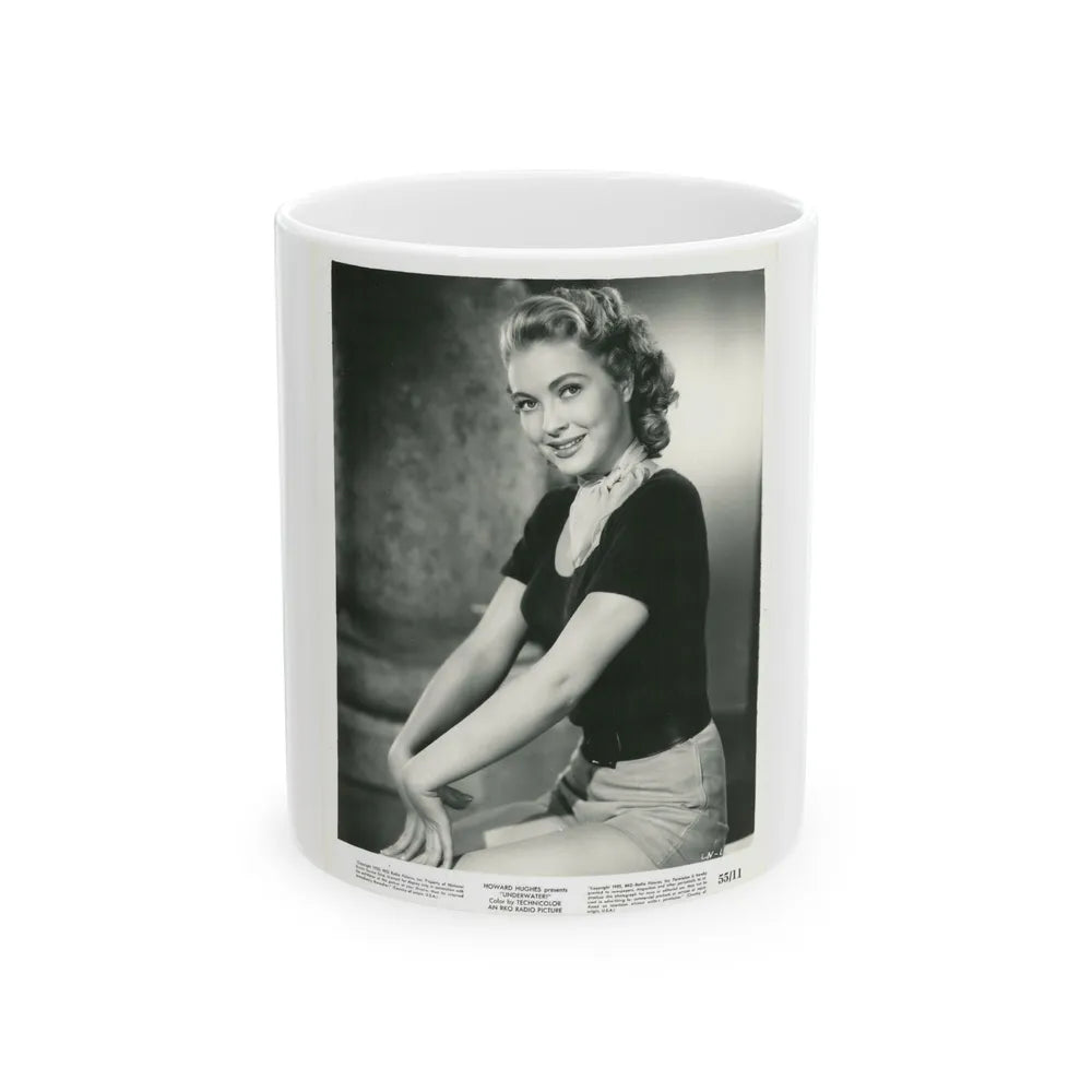 Lori Nelson #197 (Vintage Female Icon) White Coffee Mug-11oz-Go Mug Yourself