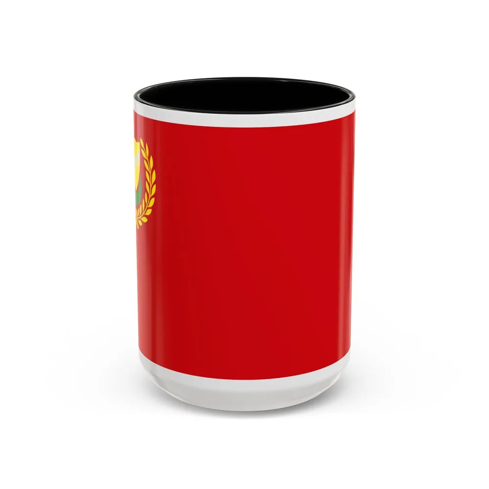 Flag of Kedah Malaysia - Accent Coffee Mug-15oz-Black-Go Mug Yourself