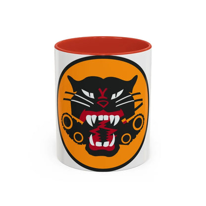 Tank Destroyer Forces (U.S. Army) Accent Coffee Mug-11oz-Red-Go Mug Yourself