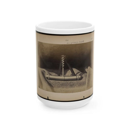 Expedients For Crossing Streams, Pocket Auger Used To Construct The Frames Of The Blanket Boats (U.S. Civil War) White Coffee Mug-15oz-Go Mug Yourself