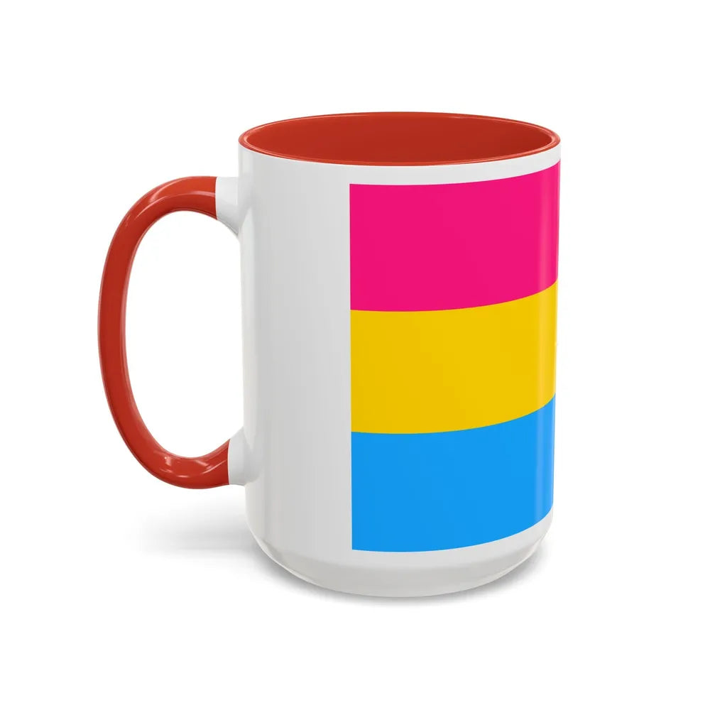 Pansexuality Pride Flag - Accent Coffee Mug-Go Mug Yourself