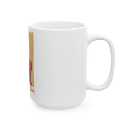 Soviet Era Poster 593 - White Coffee Mug-Go Mug Yourself