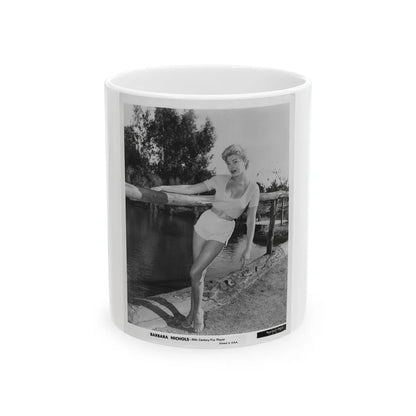 Barbara Nichols #443 (Vintage Female Icon) White Coffee Mug-11oz-Go Mug Yourself