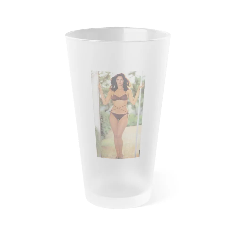 Lynda Carter #259 (Vintage Female Icon) Frosted Pint 16oz-16oz-Frosted-Go Mug Yourself