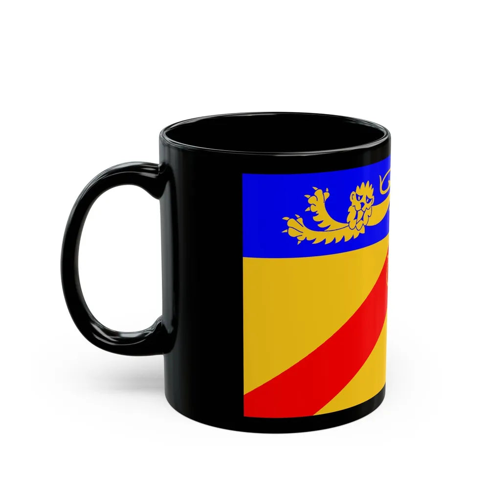 Flag of Staffordshire council UK - Black Coffee Mug-Go Mug Yourself