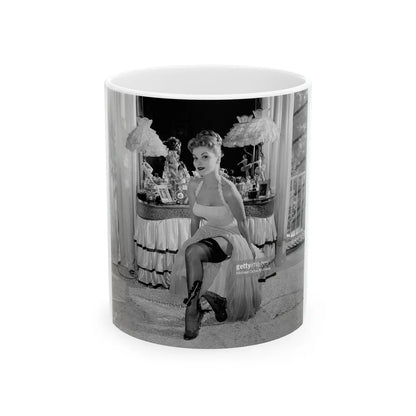 Debra Paget #310 (Vintage Female Icon) White Coffee Mug-11oz-Go Mug Yourself