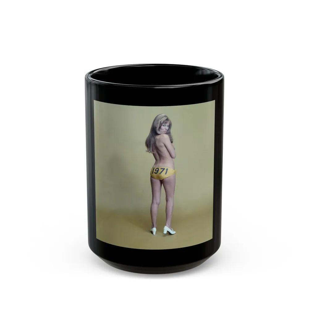 Julie Ege #231 (Vintage Female Icon) Black Coffee Mug-15oz-Go Mug Yourself