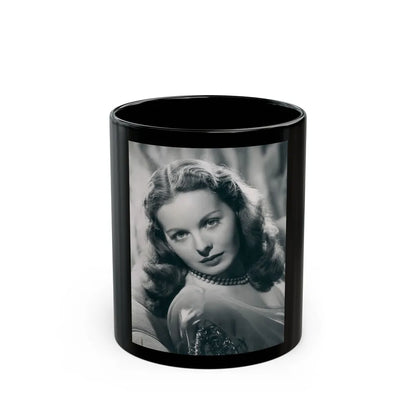 Jeanne Crain #97 (Vintage Female Icon) Black Coffee Mug-11oz-Go Mug Yourself