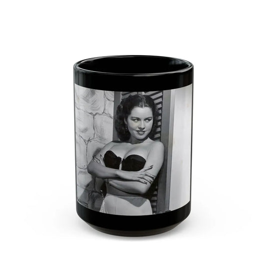 Jeanne Carmen #220 (Vintage Female Icon) Black Coffee Mug-15oz-Go Mug Yourself