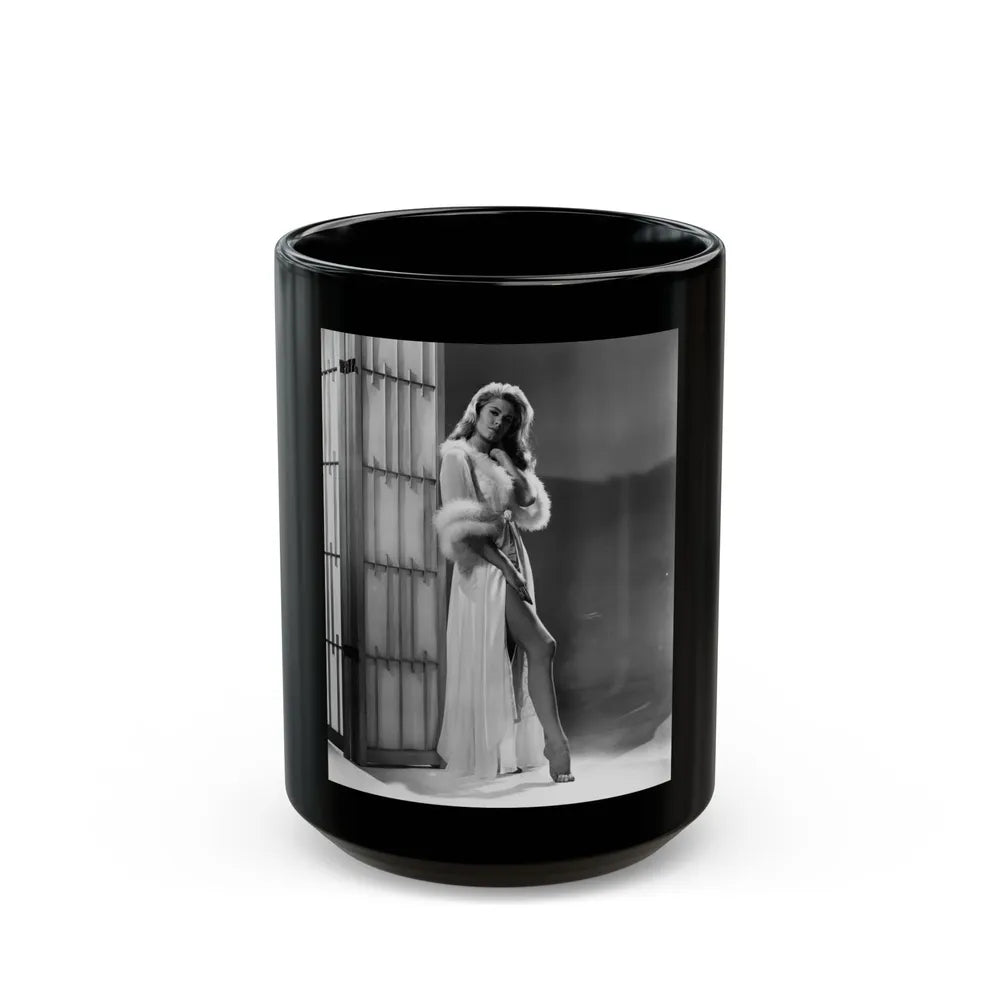 Elizabeth Montgomery #77 1 (Vintage Female Icon) Black Coffee Mug-15oz-Go Mug Yourself