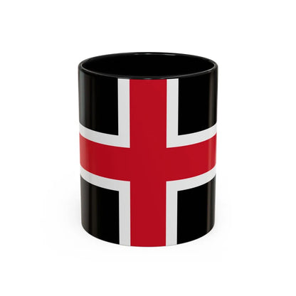 Flag of Durham UK - Accent Coffee Mug-11oz-Black-Go Mug Yourself