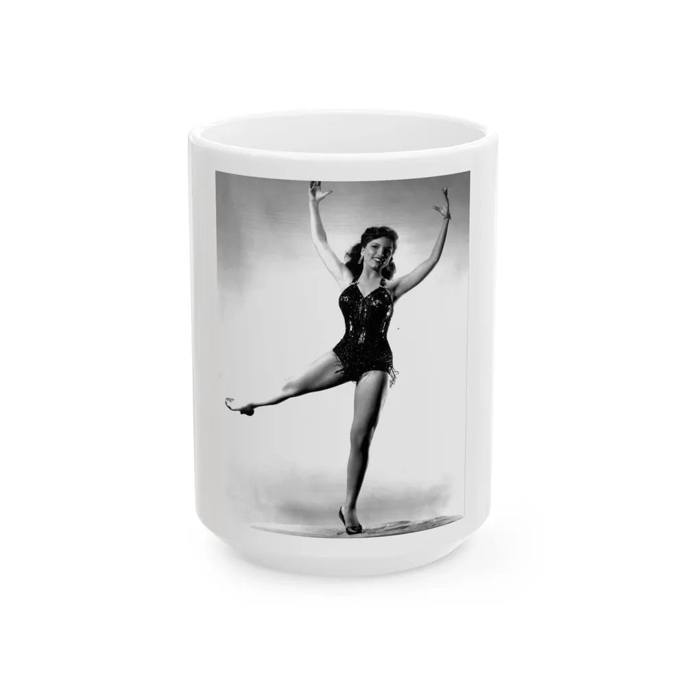 Debra Paget #550 (Vintage Female Icon) White Coffee Mug-15oz-Go Mug Yourself